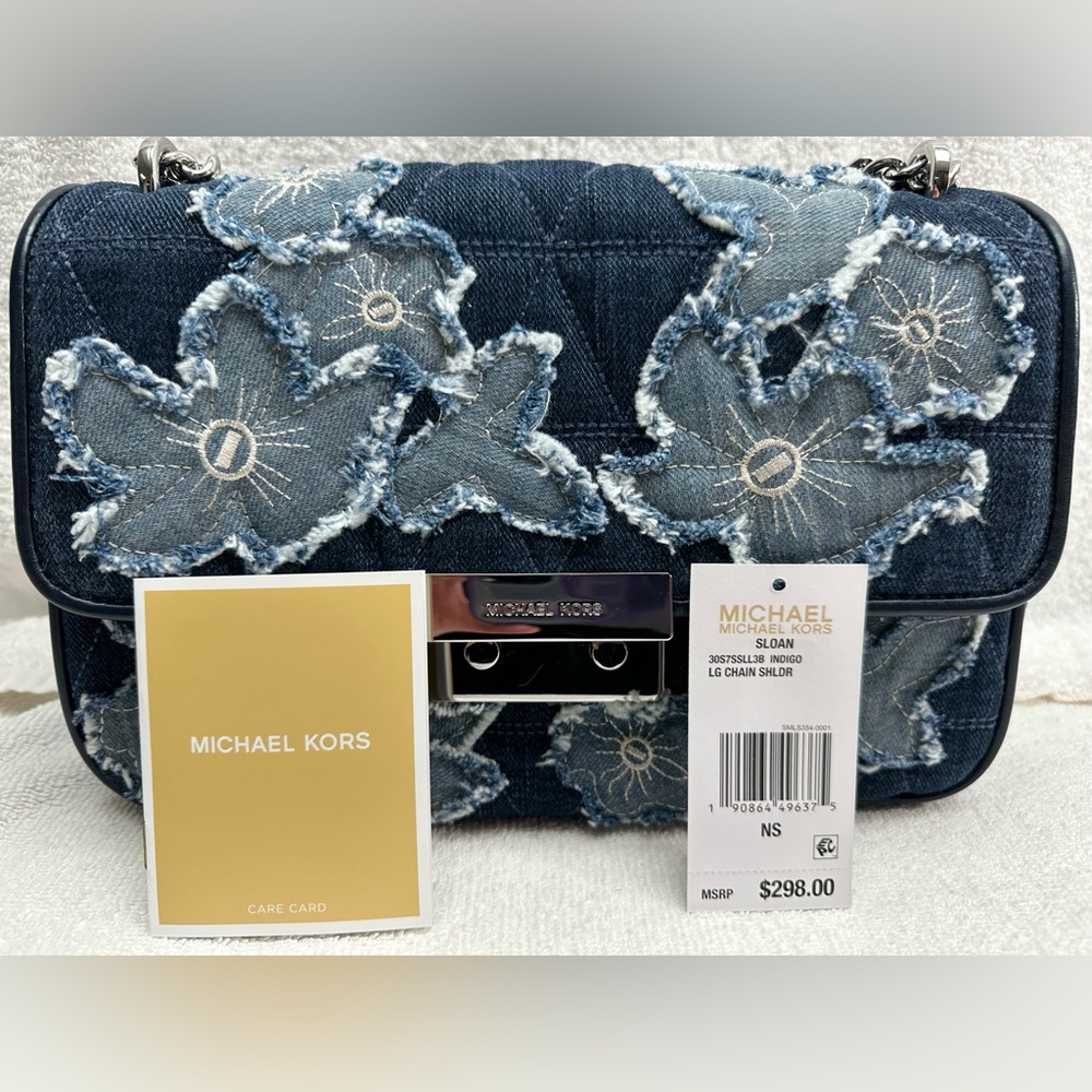 Michael Kors Sloan Large Chain Shoulder Bag-New with Tags! - Picture 14 of 15